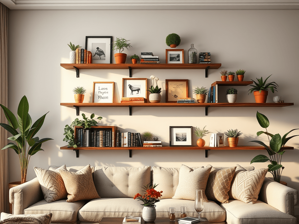 Ράφια στον Τοίχο: Το «Μυστικό Όπλο» για Στυλ & Οργάνωση στο Living&nbsp;Room!