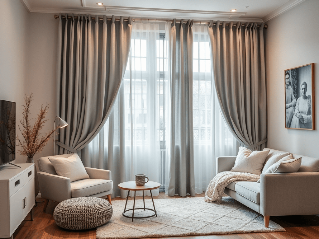 Κουρτίνες Γκρι: Διαχρονική Κομψότητα για τον&nbsp;Χειμώνα!