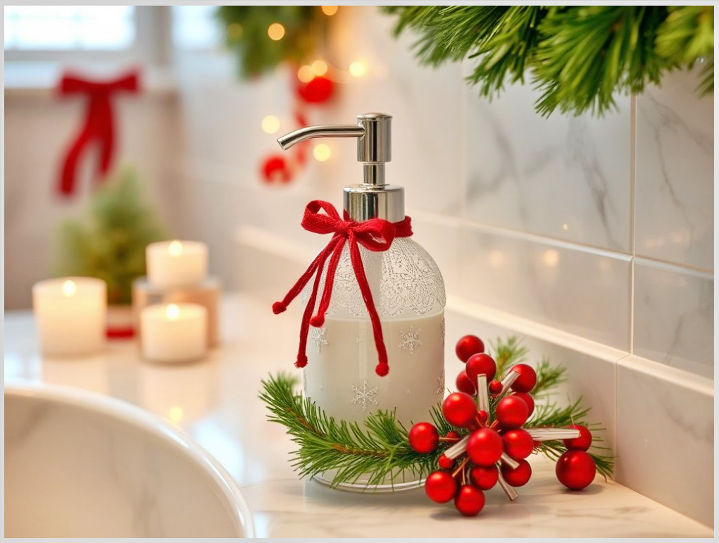 Χριστουγεννιάτικη Διακόσμηση στο Μπάνιο: Μικρές Λεπτομέρειες που Μεταμορφώνουν τον&nbsp;Χώρο!