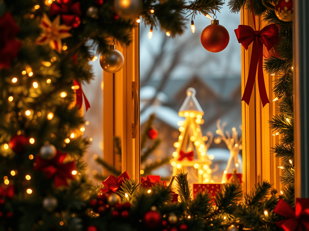 Χριστουγεννιάτικη Διακόσμηση στο Παράθυρο: Η πιο ζεστή “βιτρίνα” του σπιτιού σου!